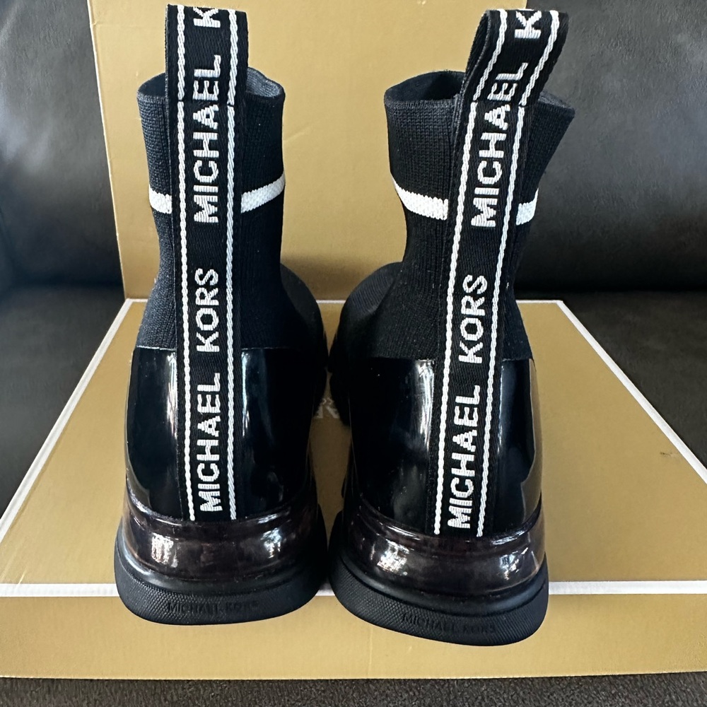 Michael Kors Black High-Top Sock Sneakers